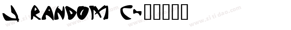 J Random C字体转换